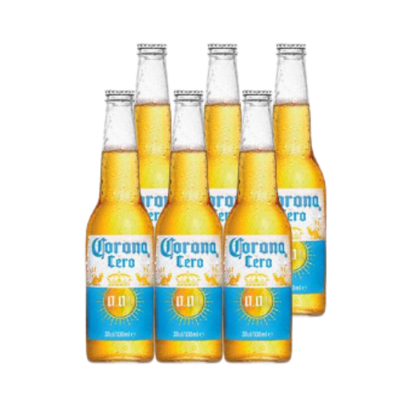 Pack 6 un. Cerveza Corona Lager Sin Alcohol 330 cc