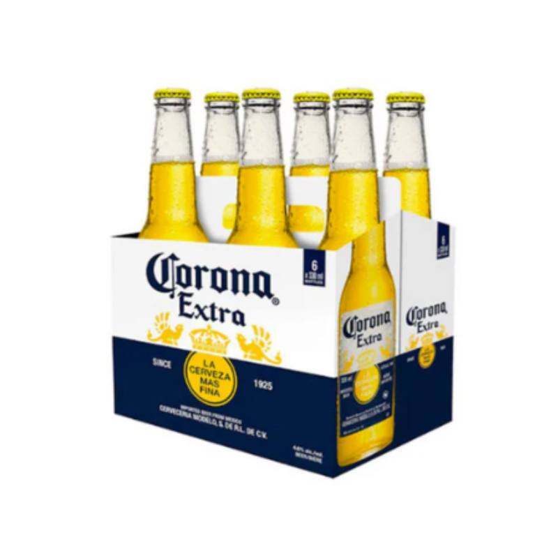 Pack 6 un. Cerveza Corona Lager 4.5° 330 cc