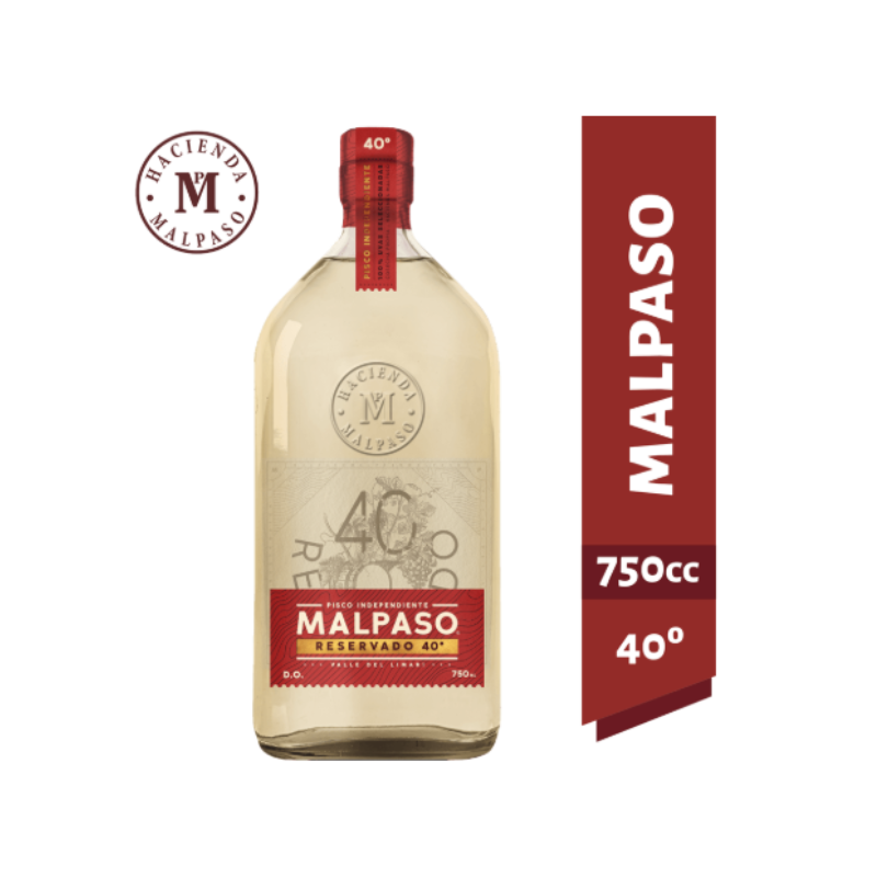 Pisco Mal Paso 40° 750 cc