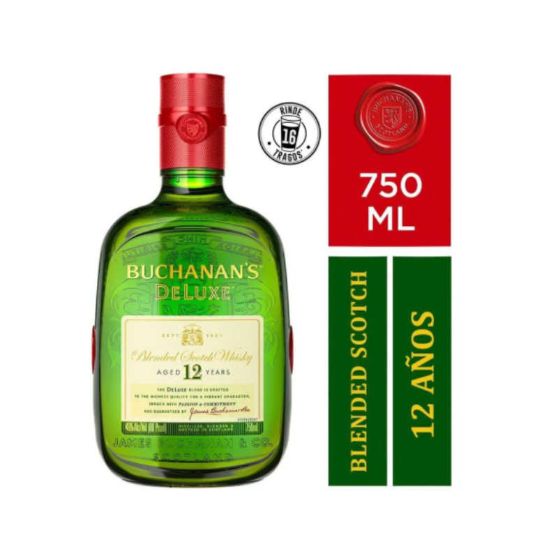 Whisky Buchanan's Deluxe 12 Años 750 cc