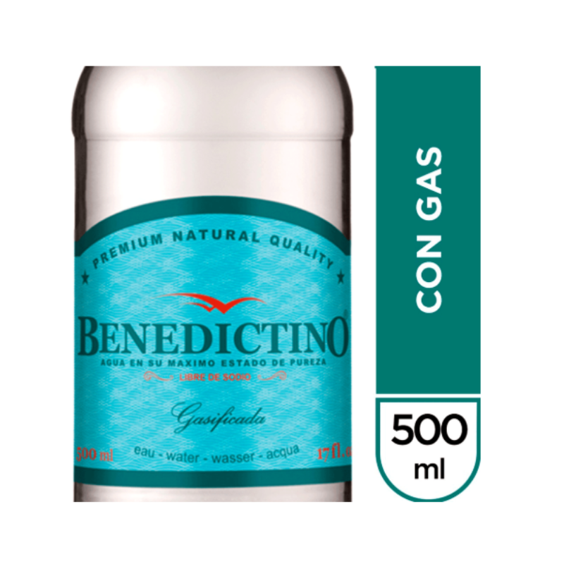 Agua Benedictino Gasificada 500 cc